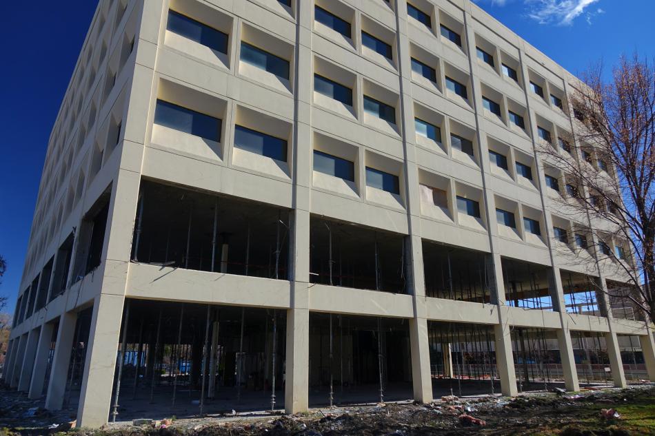 Demolition crew progresses to the 2nd floor on Nov. 1st.