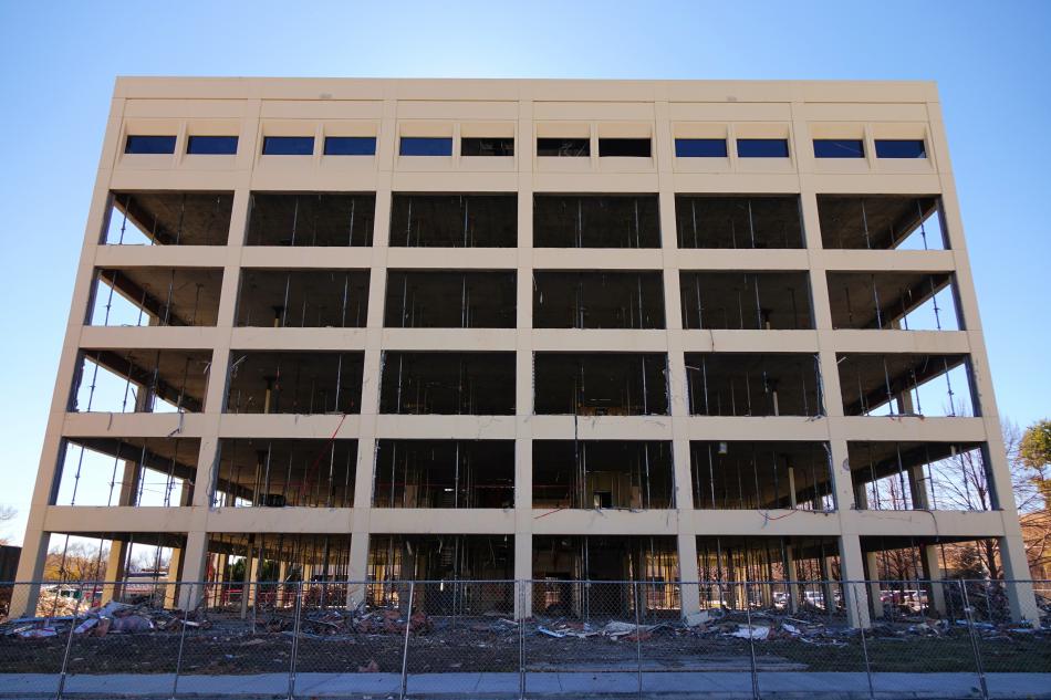 North side of building