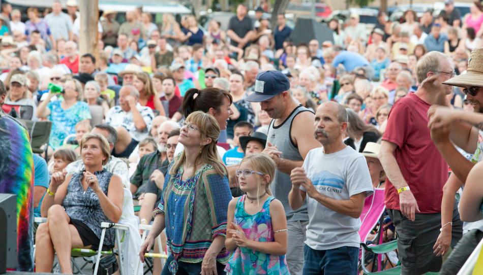 Thousands attended the Big Bad VooDoo Daddy series opener. Photo by Sarah Morey