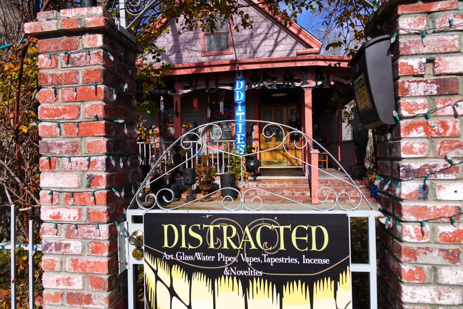 Deja Vu Again and Distracted has local crafts, steam-punk accessories, and a head shop
