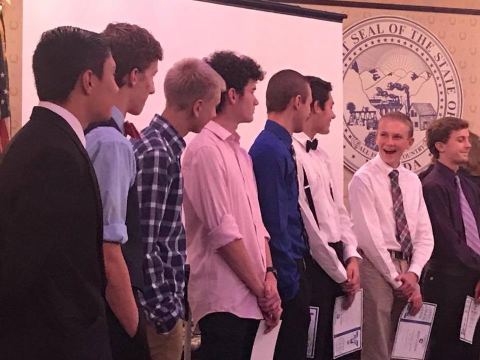 CHS Cross Country Banquet at the Nevada Governor's Mansion.