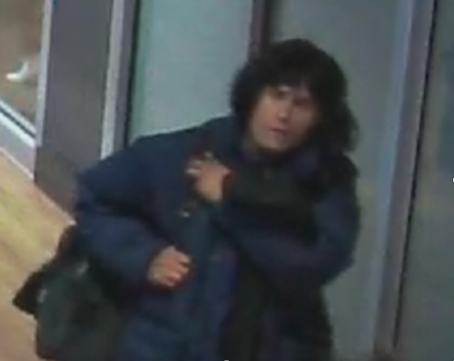 A  surveillance photo of the person of interest.