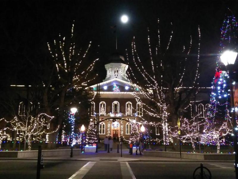 After the state Christmas tree lighting.