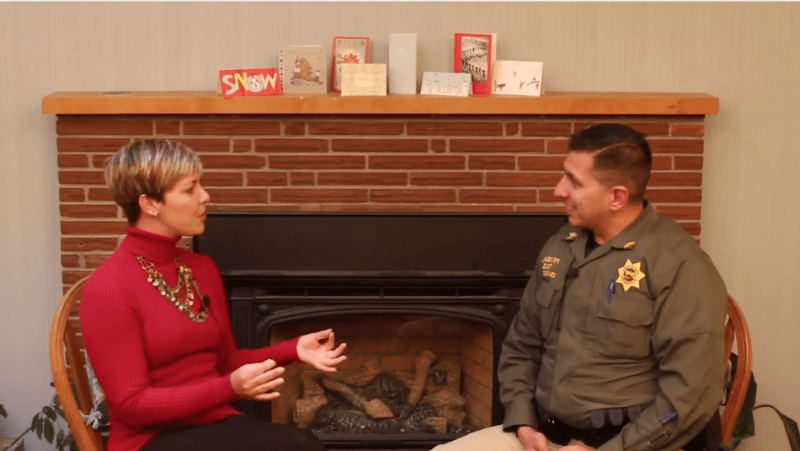 It's Your City host Cortney Bloomer and CCSO Sgt. Daniel Gonzales.