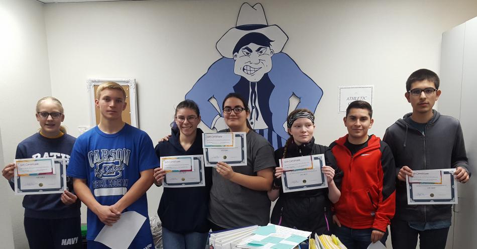 CHS Perfect Attendance Award and Certificate.