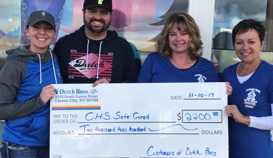 Dutch Bros and their generous donation to the Safe and Sober committee.