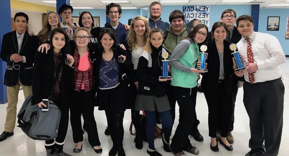 CHS Speech and Debate winners.
