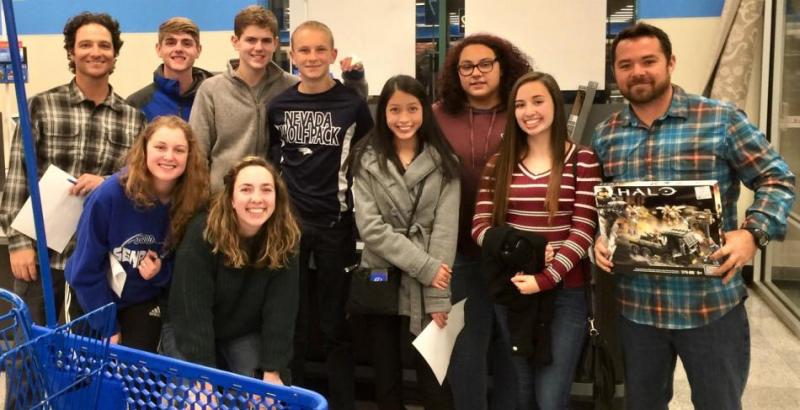 FCA prepare to buy Angel Tree gifts at Walmart.