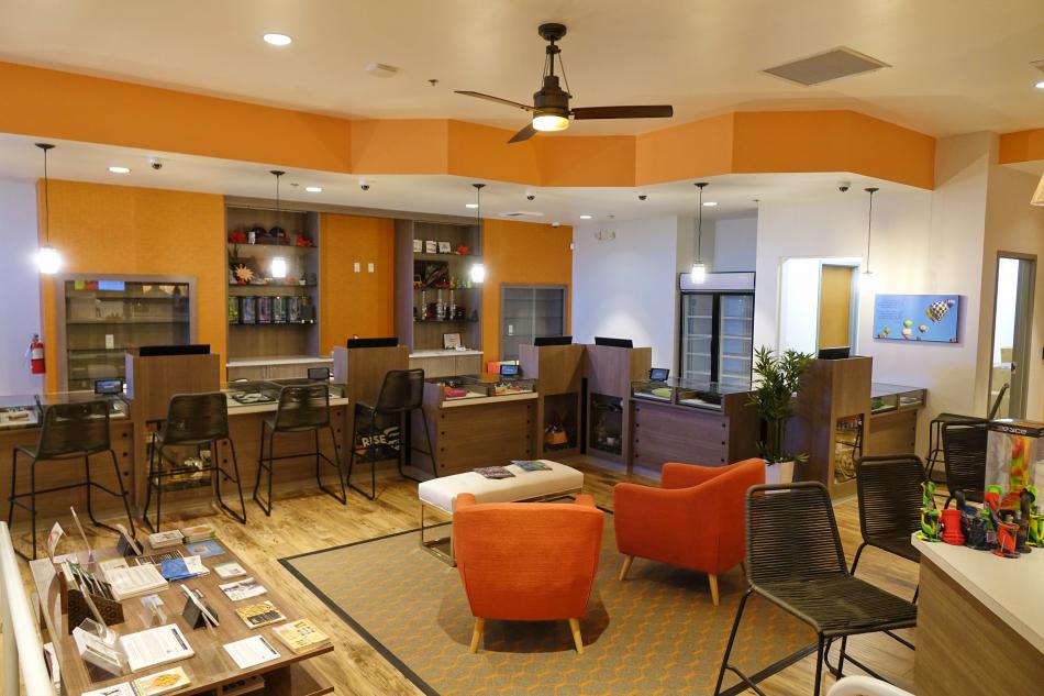 Newly added recreational storefront at Rise Dispensary