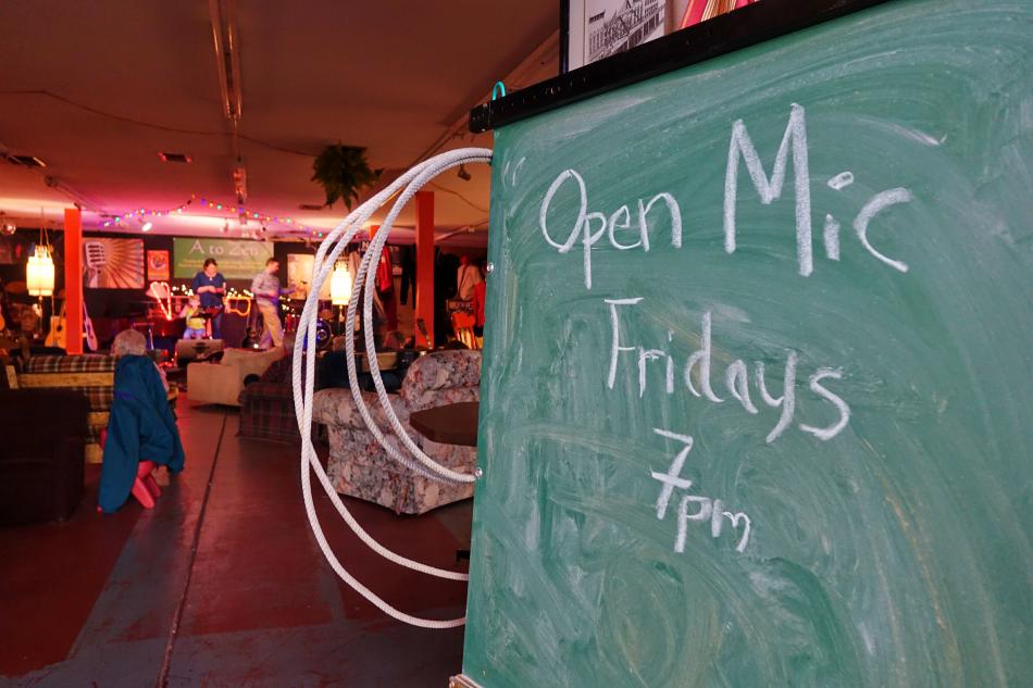 Open mic night is each Friday at 7 p.m. at A to Zen. Photos by Jim Gustafson.