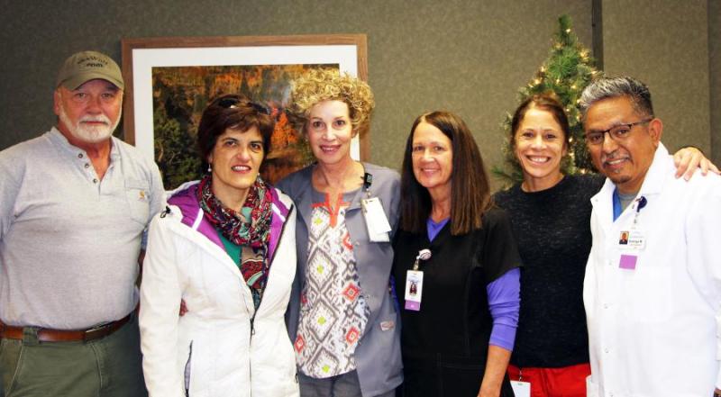 From left: John Humphrey, Isabel Iribarren, Lori Salvador, Barbara Thomas, Dani Lambert and Rodrigo Melgarejo.