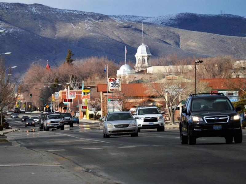 Photo by Brett Fisher. South Carson Street, looking north from Stewart Street.