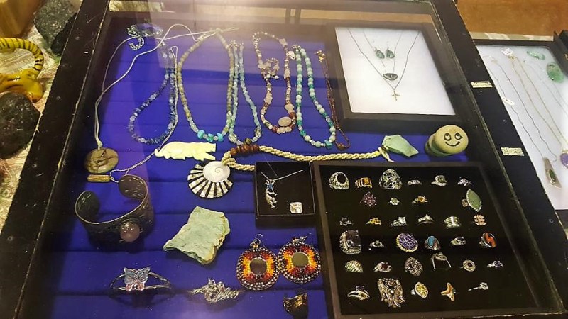 Jewelry of all kinds was sold throughout the event.