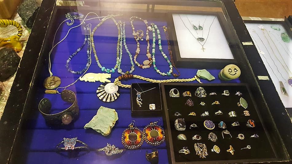 Jewelry of all kinds was sold throughout the event.