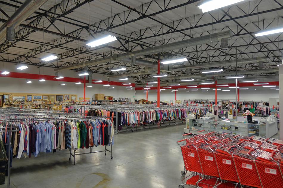 18,000 square feet of merchandise new to the store and the area.