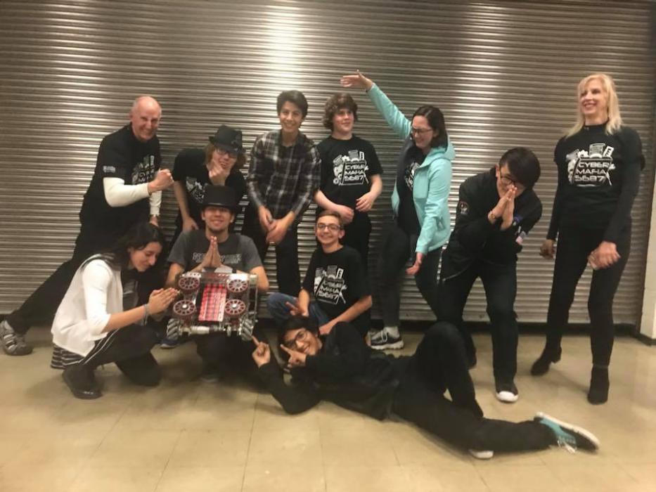 CHS Robotics Team beats McQueen in all four matches.