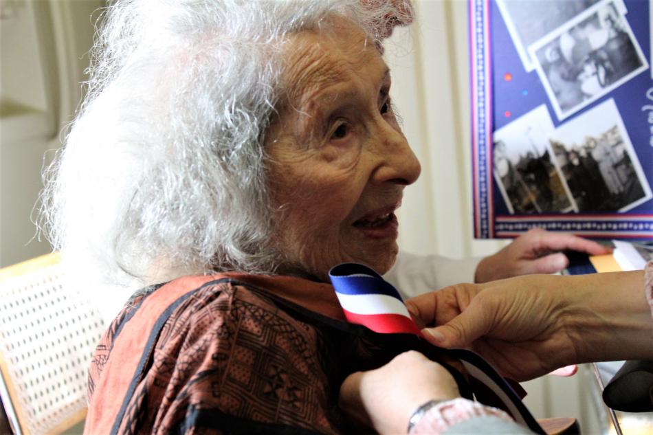 Photos by Brett Fisher. Sara Boogay Garcia has a special ribbon pinned on for her birthday.