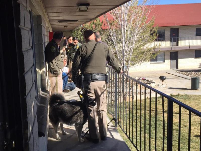 Carson City authorities arrest five Wednesday at a Menlo Court apartment, including a burglary suspect.