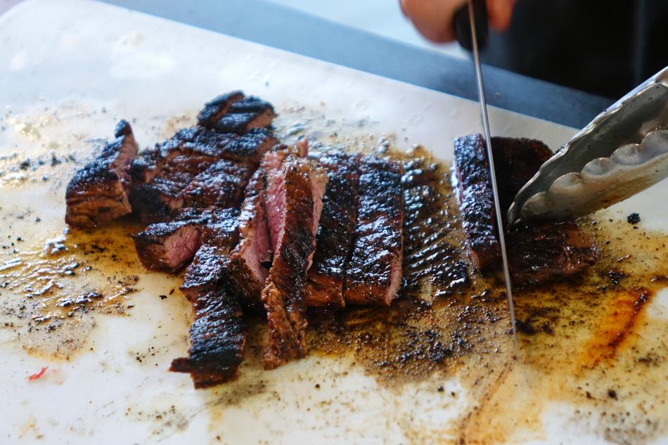 Flat-iron steak from Bently Ranch