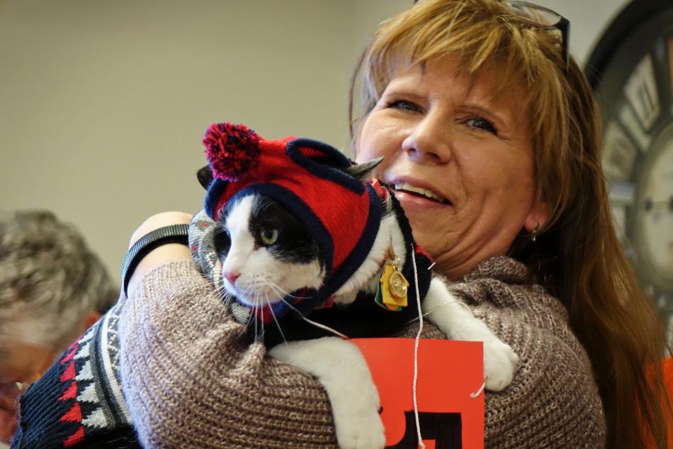 Oreo the cat won 