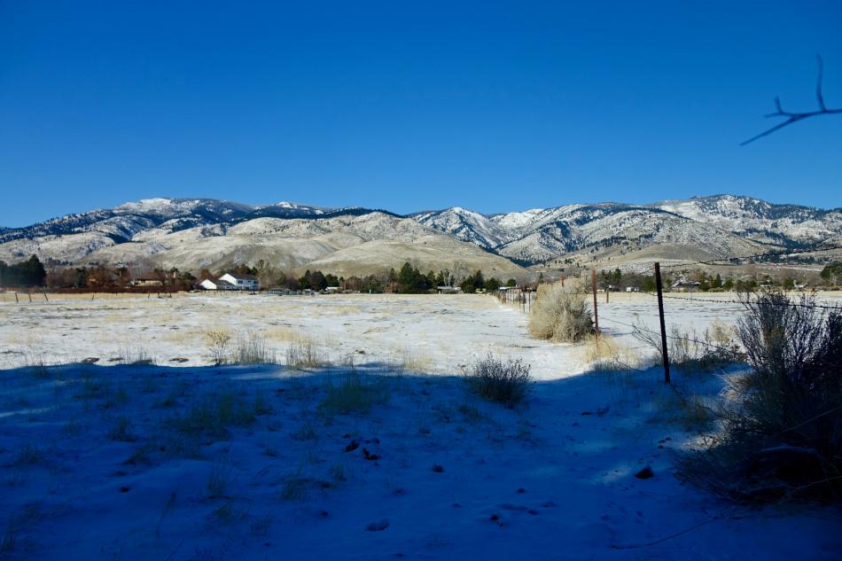 Carson City received a nice, healthy dusting of snow overnight with more on the way beginning Thursday. Jim Gustafson photo