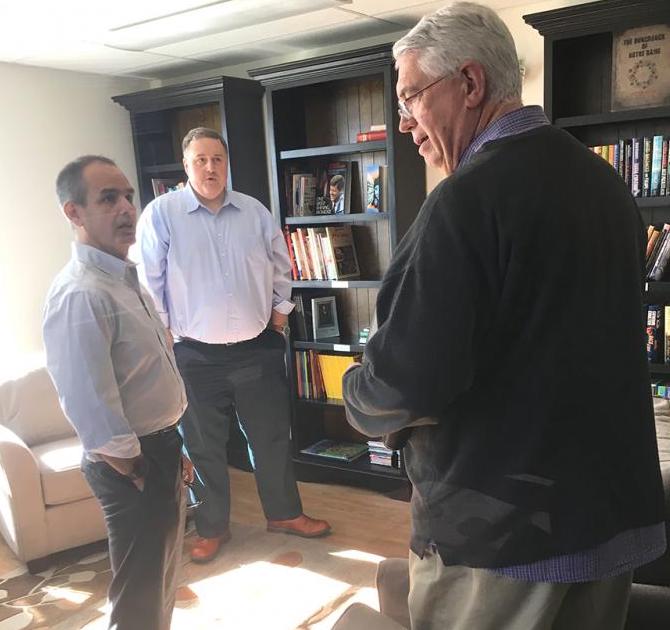 U.S. Housing leaders tour the library at Richard's Crossing in Carson City.
