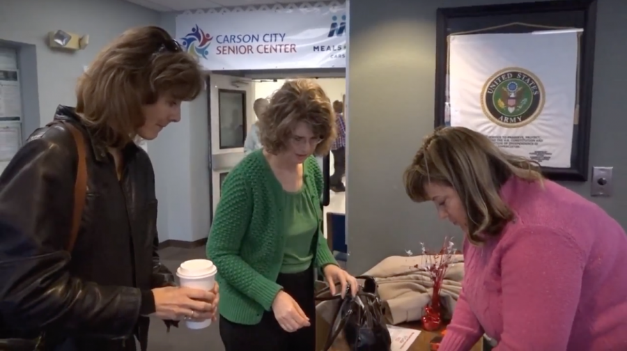 Renovation efforts underway by the 2018 Leadership class at the Carson City Senior Center.