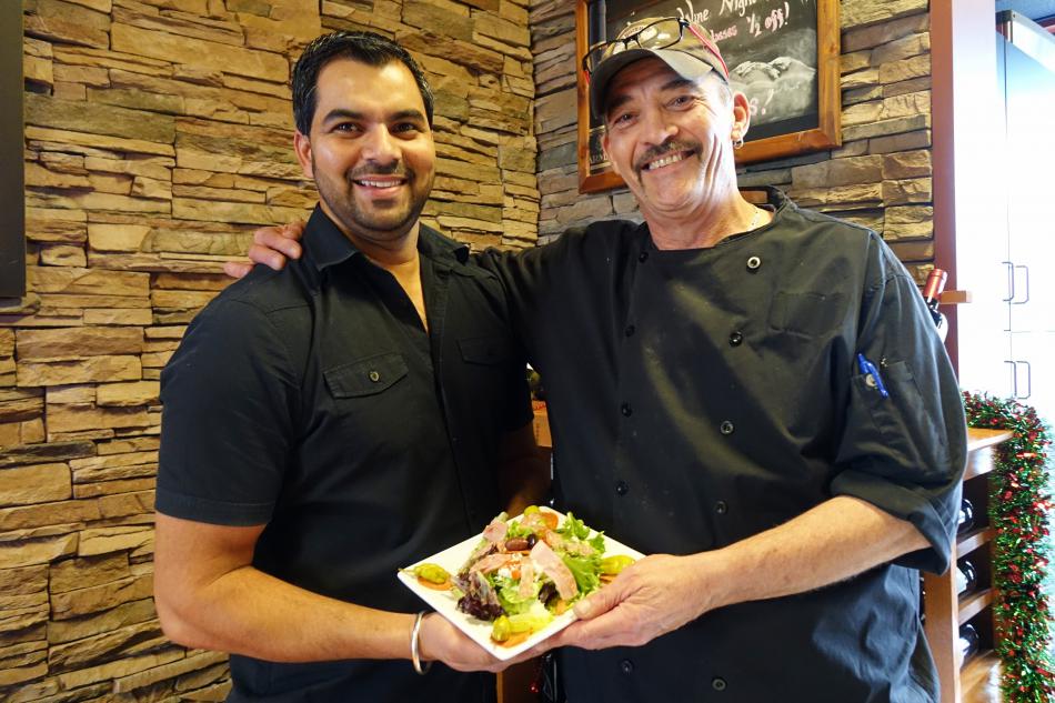 Owner Vino Singh, left, and Chef Mickey Woomer