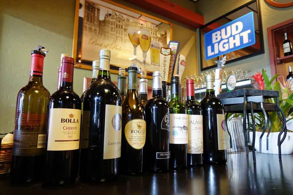On Wednesday Wine Night, all wines are 50 percent off