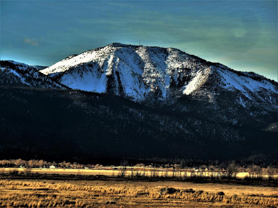 Photo by Brett Fisher. Slide Mountain in Washoe Valley.