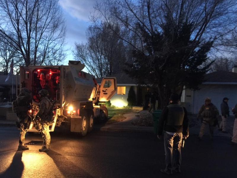 Carson City Sheriff's Office SWAT assists with El Dorado County homicide investigation early Wednesday.