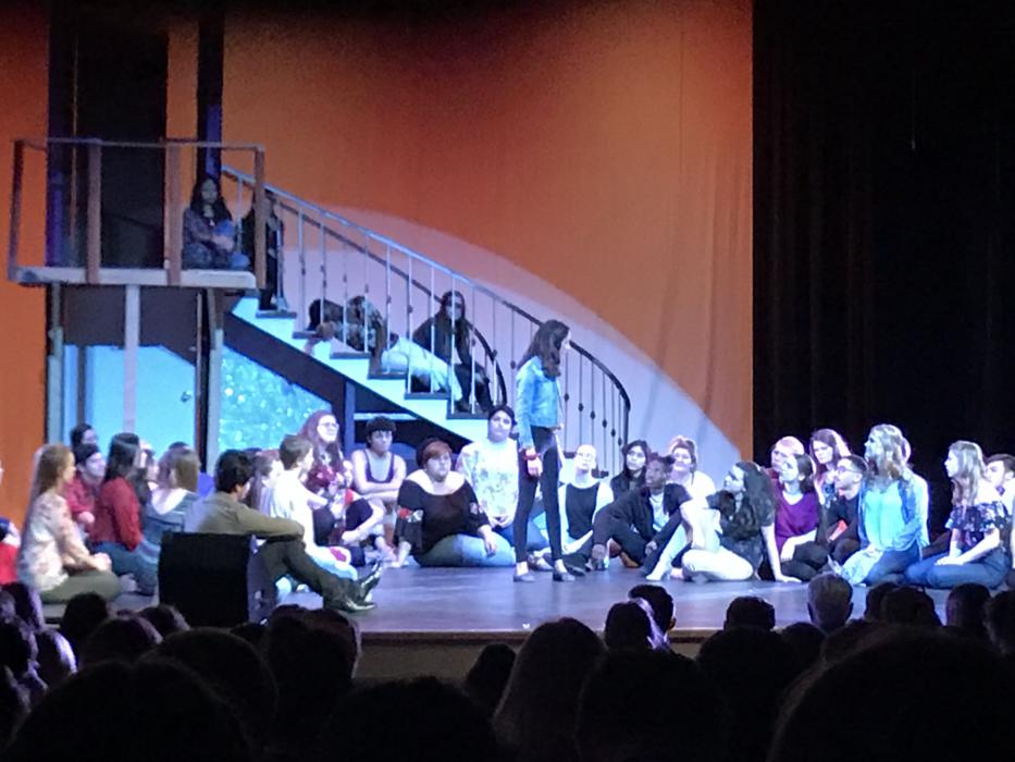 CHS Theatre Arts student Cassia Giustra performing in the Opening Number.