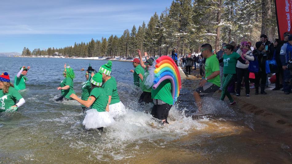 Team Carson City raises more than $10,000 for Special Olympics Nevada at Polar Plunge.