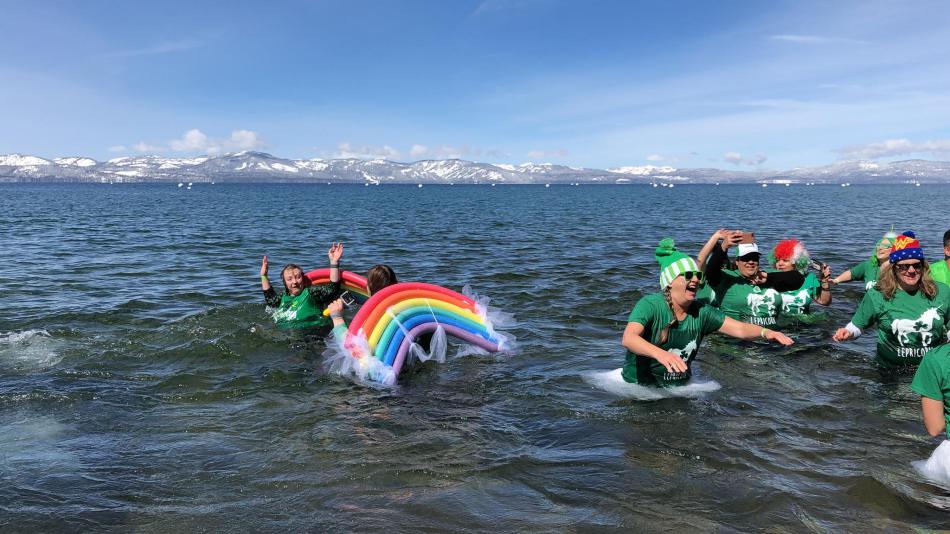 Team Carson City members at Sunday's Polar Plunge.