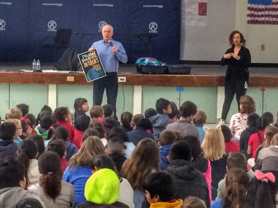 Empire Elementary School students were inspired by a visit from Children’s Author Gary Hogg.