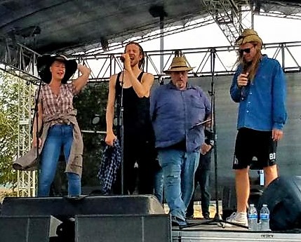 Photo by Brett Fisher. The band Rednex syncing prior to the 2017 Carl Howell Memorial Music Festival.