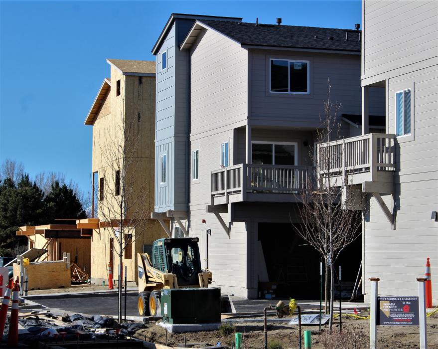 New apartments under construction on Linda Kay Court.