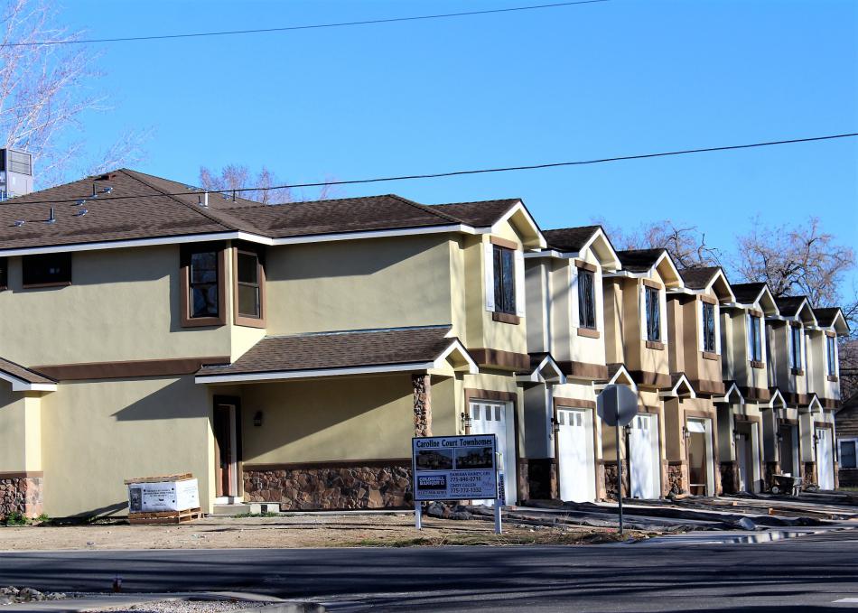 Brand new Caroline Court Townhomes on Anderson Street.