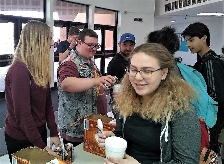 CHS FCA root beer floats and Cody Black in action.