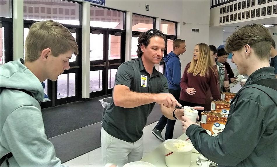 CHS FCA root beer floats and smiles.