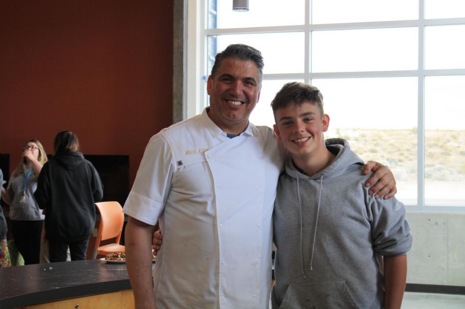 Chef Mark Estee and Dominic Baumgardner.