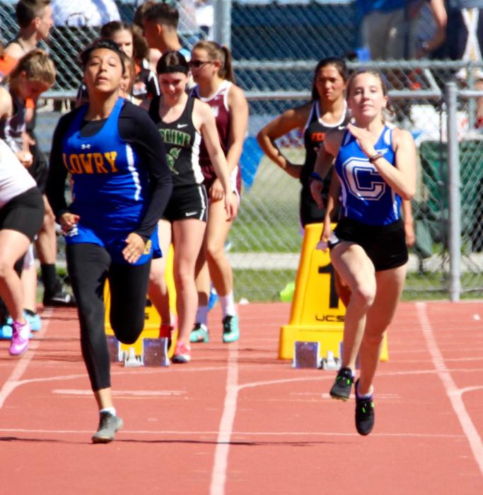 CHS 100 meter dash sprinter.