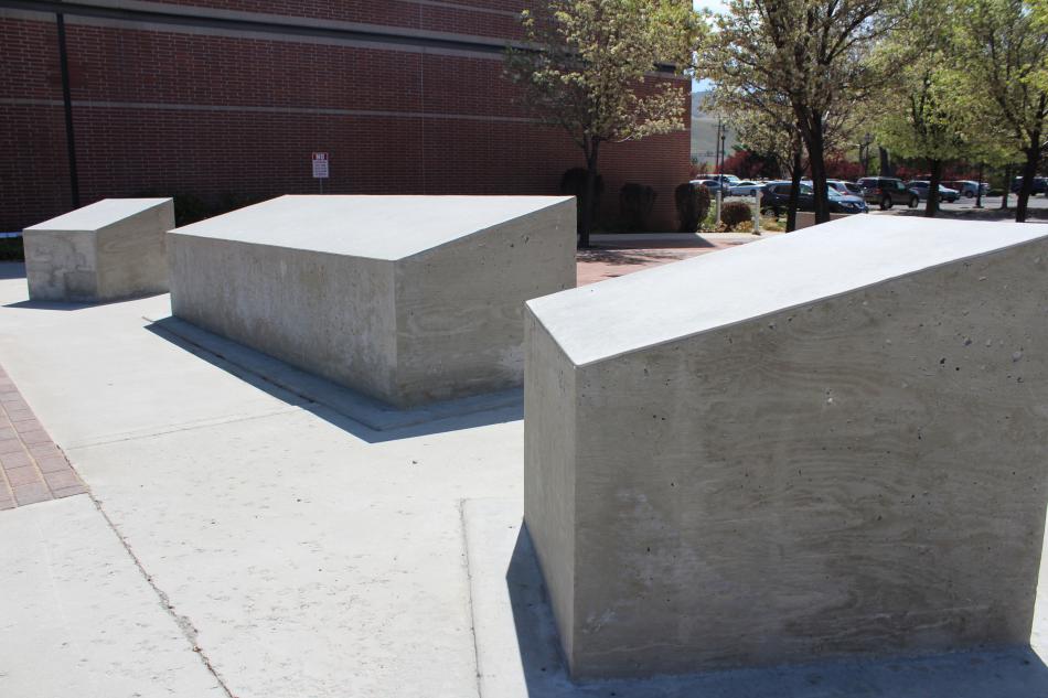Photo by Brett Fisher. Foundations have been set for the Charters of Freedom at the Carson City Courthouse.