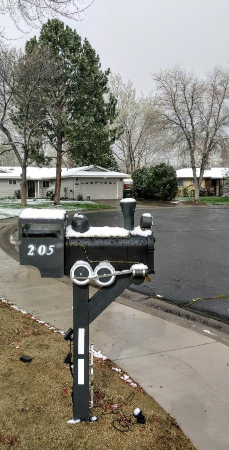 Morning snow in north Carson City.