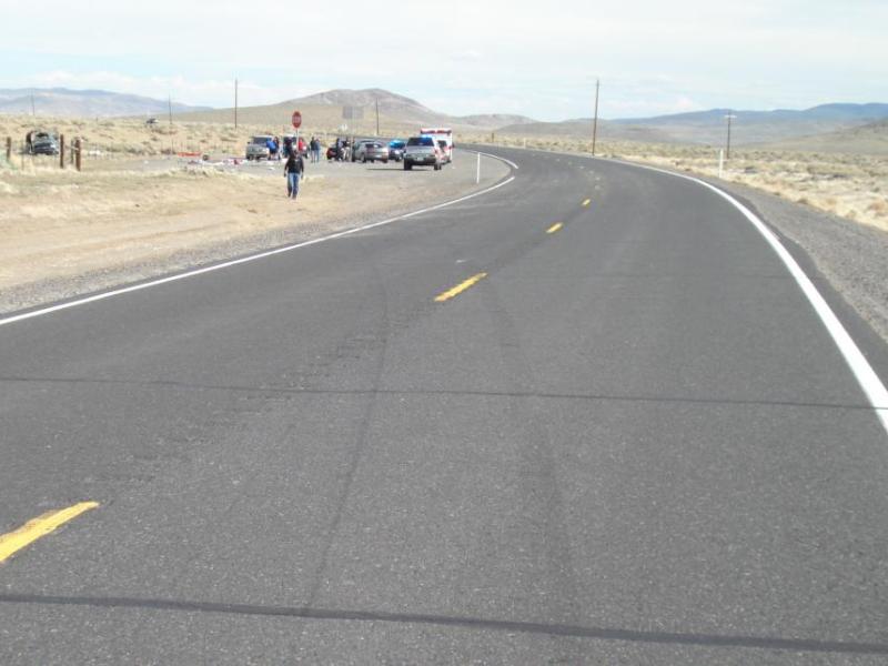A Sparks man died in the single vehicle crash near Wadsworth. NHP photo