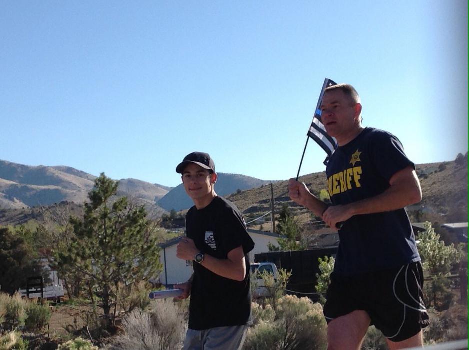 Nevada Law Enforcement Officers Memorial Run was on US 395 in Douglas County on Wednesday on its way to Carson City. DCSO Photo