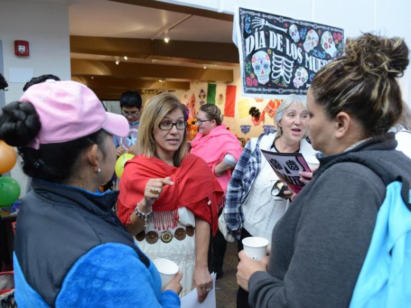 WNC's Latino Outreach coordinator Lupe Ramirez speaks with students in this file photo. Tim Dunn, Nevada Momentum