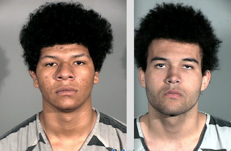 Jordan Andrus and Kane Wallace were taken into custody Thursday night.