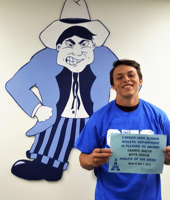 CHS male Athlete of the Week Chance Smith, Varsity Boys Track
