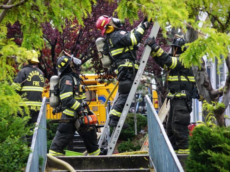 The fire happened at a Pheasant Drive apartment Wednesday morning. Photos by Jim Gustafson